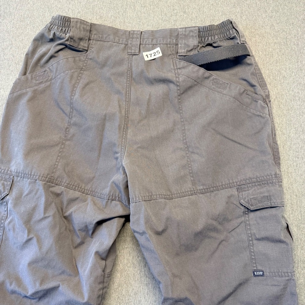 5.11 Tactical Mens Cargo Pants 38x30 Gray Ripstop Work Outdoor Utility Trousers